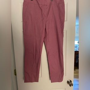 Rose pink colored work pants
